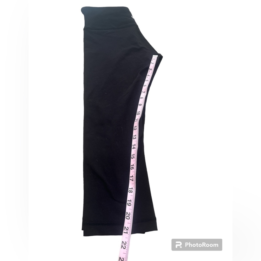 Lululemon Athletica sz 8 Black Cropped Leggings CA 35801 RN 106259 GUC Soft Luon - Picture 8 of 17